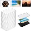 Brizuf Set di 20 magneti fotografici rettangolari, 7,5 x 5,5 cm, in acrilico, per frigorifero, fai da te, fai da te, cucina, ufficio, scuola, decorazione da parete