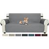 Ystyle Copridivano 3 Posti Con Braccioli, Copridivano Natalizio Antigraffio Gatto, Copri Divano Universale, Copridivani Mobili Protector, Sofa Cover Per Cani Copri Divani Elegant, Grigio Chiaro