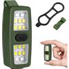 flintronic Lampada a LED con Clip, Impermeabile Torcia Frontale Ricaricabile USB, 7 Modalità di Illuminazione Torcia Vivavoce per Corsa, Arrampicata, Campeggio[Classe di efficienza energetica A+++]