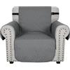 Ystyle Copridivano 1 Posto Con Braccioli, Copridivano Natalizio Antigraffio Gatto, Copripoltrona Universale Copridivani Antiscivolo, Sofa Cover Per Cani, Copri Divani Antimacchia, Grigio Chiaro