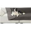Bedsure Coperta Cane, Coperta per Cani Copertina Cane Impermeabile, Coperta Gatto Divano Pile Singolo (132x208cm, Grigio Scuro)