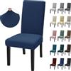 Ystyle Coprisedie con Schienale Elasticizzati 2 Pezzi, Blu Scuro | Copri Sedie Soggiorno Universali, Fodere Sedie Antigraffio Gatto Resistente, Coprisedia Moderno Lavabile Antimacchia