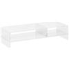 HOMCOM Supporto per Monitor in Acrilico 50.8x19x12 cm Trasparente | nan