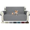 Ystyle Copridivano 2 Posti Con Braccioli, Copridivano Natalizio Antigraffio Gatto, Copri Divano Universale, Copridivani Mobili Protector, Sofa Cover Per Cani Copri Divani Elegant, Grigio Chiaro