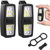 Flintronic 2PZ Lampada a LED con Clip, Impermeabile Torcia Frontale Ricaricabile USB, 7 Modalità di Illuminazione Torcia Vivavoce, per Corsa Arrampicata Campeggio[Classe di efficienza energetica A+++]
