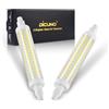 DiCUNO Lampadina LED R7s 118mm, Non dimmerabile, Bianco freddo 6000K, 8.5W equivalente 75W lampade alogene, 1000lm, R7s LED luce lineare per faretto e luce a parete, 2 Pezzi