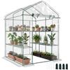 Outsunny Serra da Giardino in PVC Trasparente con Scaffali 1.43x1.43x1.95m | Serra da Balcone, Esterno, per Piante Orto