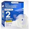 DNK TRADE 2 Rotoli Nastro Biadesivo Scotch Trasparente Extra Forte 3m | Lavabile con Tecnologia Nano Micro Molecolare da 6M Totali