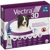 Ceva - VECTRA 3D*spot-on soluz 3 pipette 3,6 ml 196 mg + 17,4 mg +1.429 mg cani da 10 a 25 Kg, tappo applicatore blu