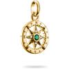 Thomas Sabo Charm ciondolo bussola, Lega Premium placcato oro 18k
