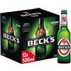 Beck's Pils, Birra Bottiglia - Pacco da 12x50cl