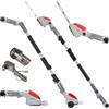 IKRA cesoia per erba ed arbusti telescopica a batteria IGBS 1210F | Incl batteria da 12V e caricabatterie, impugnatura regolabile in 7 posizioni, lama Made in Germany, gamma di batterie 12V