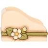 THUN - Porta foglietti adesivi in ceramica Country Bloom - Ceramica,11,2x10x6,5 cm