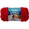 Utopia Crafts Super Chunky Blanket Jumbo Chenille Yarn 250g (Red)