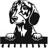Generic Portachiavi da Muro a forma di cane con 8 ganci, Appendichiavi da Parete moderno per Ingresso, Cucina, Idea Regalo, Arredamento Casa, Porta guinzaglio cane da parete (Bassotto)