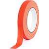 AYBUY Gaffer adesivo fluo, 19 mm x 25 m, 1 Rotolo Nastro Bagliore Luce Nera Uv, Nastro Tessuto Gaffer Neon per il Partito Art Craft Decorazioni di Halloween, Rosso