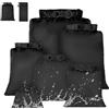 vsshe 6 Pezzi Borsa Impermeabile Sacchetti Asciutti, 1,5/2,5/3/3,5/5/8L Borse Asciutti Impermeabili, Borsa Asciutta Impermeabile Sacche, per Escursionismo All'aperto, Campeggio, Rafting, Nero