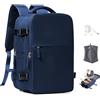 SEAFEW Zaino Sottovuoto Viaggio con Pompa Bagaglio a Mano Ryanair 40x30x20 | Borsa da Cabina per Ryanair 40x30x20 Zaino da Viaggio con sottovuoto Lavoro e Scuola Trekking Casual per laptop 14",Blureale