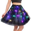 AYBUY Gonna Tulle LED, Gonne Tutu Tulle a 3 Strati da Ballo, Gonna Luminosa LED, LED Tutu Gonna per Carnevale Natale Halloween Matrimonio