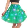 AYBUY Gonna Tulle LED, Gonne Tutu Tulle a 3 Strati da Ballo, Gonna Luminosa LED, LED Tutu Gonna per Carnevale Natale Halloween Matrimonio