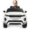 BabyCar Range Rover Evoque | Macchina per Bambini Elettrica Telecomandata 12V 2 Motori 35W | Auto Elettrica per Bambini 2 Posti | Sedile Pelle, Porte Apribili, USB | Licenza Ufficiale | Bianco, MP3