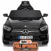 BabyCar Mercedes CLS 350 AMG | Macchina Elettrica per Bambini 12V con 2 Motori 25W | Auto Elettrica Per Bambini Telecomandata, Sedile in Pelle, Porte Apribili, MP3/USB | Licenza Ufficiale | Nera