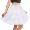 AYBUY Gonna Tulle LED, Gonne Tutu Tulle a 3 Strati da Ballo, Gonna Luminosa LED, LED Tutu Gonna per Carnevale Natale Halloween Matrimonio