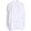 120% LINO - Camicie e bluse tinta unita - Bianco