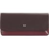 DUDU Custodia Porta Occhiali da Vista e Occhiali da Sole in Vera Pelle Morbida con Chiusura Magnetica, Astuccio Portaocchiali Colorato Burgundy scuro