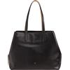 DUDU Borsa Donna Grande in Pelle, Borsa Tote Shopper Morbida, Borsa a Spalla con Due Manici, Borsa a Mano Capiente Fashion Nero rosa
