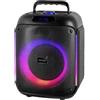 Trevi XF 215 KB Speaker Portatile Wireless 60W, Altoparlante Portatile con USB, Micro SD, LINE IN e Funzione TWS, Ideale per Feste e Karaoke, Microfono con Cavo e Batteria Integrata