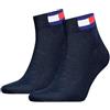 Tommy Hilfiger Quarter, Calzini Unisex - Adulto, Navy, 39-42