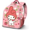 Minnie & Mickey Mouse Mickey Mouse Hello Kitty My Melody Fruits-Zainetto 3D Elite, Rosa, 25 x 30 cm, Capacità 7 L