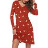 Ekouaer Camicia da Notte Lunga da Donna con Scollo a V in Pizzo Camicia da Notte Morbida e Confortevole a Maniche Lunghe per Tutte Le Stagioni,S-XXL