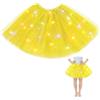 AYBUY Tulle LED Gonna per Bambina con Paillettes, tutù in Tulle Luminoso per Carnevale Halloween Natale Festa per Le Ragazze (3 Strati)