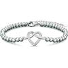 LEOINAER Bracciale con Nodo a Cuore per la Migliore Amicizia, Regalo Speciale per Amiche, Idee Regalo Compleanno e Natale