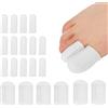 CQXSYTBN 20 Pezzi protettore per Alluce in Silicone, Copri Alluce Sport, Protezione allluce Adatto per vesciche, Calli, Unghie incarnite, antidolorifico per sfregamento, ECC.