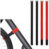 KUBDPQOR Cinghie stabilizzatrici per Bicicletta 4 Pezzi Regolabili 60cm Nere per Trasporto Bici Montagna Strada Bambino Accessori antifrizione Multifunzione stabili sicure universali