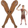 AYBUY Costume delle Caverne, Costum di Cavernicolo e Accessori, Costum Preistoria Adulto, Costume Primitivo Adulto per Halloween Carnevale Spettacolo di Festa