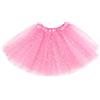 AYBUY Gonna tutù da Bambina, Gonna in Tulle a 3 Strati per Danza con Paillettes Luccicanti, Paillette gonne Tulle per Bambina Per Feste Compleanno Carnevali Natale Halloween Lezioni Ballo