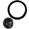 LEIIERUY Coprivolante Invernale Nero in Peluche 37-39 cm: Rivestimento telescopico Universale per Volante Auto, Morbido e Confortevole, Ideale per Guida al Caldo in Inverno