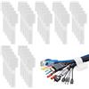 MFCGHXR 50 Fascette Fermacavi Auto-Adesive per Scrivania: Organizzazione Facile per Cavi, Fili e Elettronica - Ideale per Casa, Ufficio e Cucina