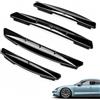 DERJDISF 4 Pezzi Protezione Bordi Portiera Auto, Paracolpi Autoadesivi Anti-Graffio in PVC, Protezione paraurti per Auto, Camion e SUV, Universale, Nero