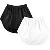 AYBUY 2 Pezzi Estensori per Camicia da Donna, Mini Shirt Skirt Estensore Maglietta, Estensore Camicie Regolabile a Strati Falsi per Maglione Giacca Cappotto Sottoveste