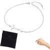 EULAPGOE Bracciale Bambina Croce Argento - 18 cm Regolabile - Gioielli Ragazza Stile Moderno - con Sacchetto Doppia Faccia in Velluto per Uso Quotidiano