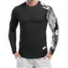 AYBUY Rash Guard da Uomo, Maglietta Lunga Anti UV Uomo, Maglietta Protezione Solare e Asciugatura Rapida, UPF 50+,Rash Guard Outdoor Surfing