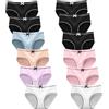 AYBUY Mutandine Ragazze Adolescenti, Vita Media Slip Elasticizzato Intimo, Slip Morbidi Bambine Confortevoli Biancheria per Bambina Donna 8-18 Anni