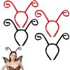 LDBKLGHJ Cerchietto Farfalla Donna - Set di Accessori per Capelli con Design Unico, 2 Pezzi, Colore Nero e Rosso, Adatto a Bambini e Adulti