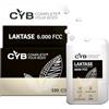 CYB Complete your Body CYB | Laktase 6000 FCC - 100 compresse di lattasi - In caso di intolleranza al lattosio - intolleranza al latte - Pratico dispenser con minitcompresse - Testato in laboratorio