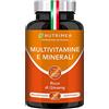 Laboratoires Nutrimea Multivitamine e Minerali | Supporta il Sistema immunitario | BOOSTER di 7 Vitamine + 2 Minerali | 60 Capsule Vegetali